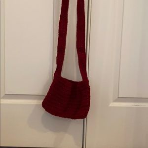 Handmade crocheted crossbody bag